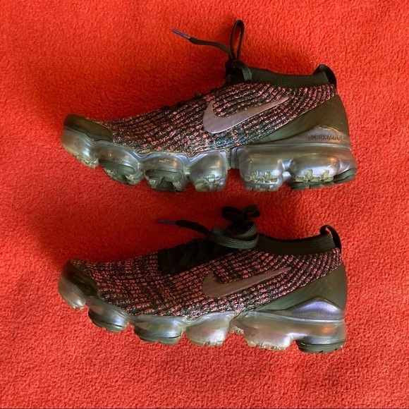 NIKE Air  Sz 8 VaporMax Flyknit 3 Throwback Future Sneakers - Picture 6 of 11